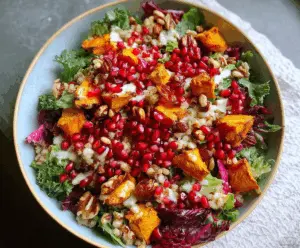Healthy Winter Salad with Pomegranate