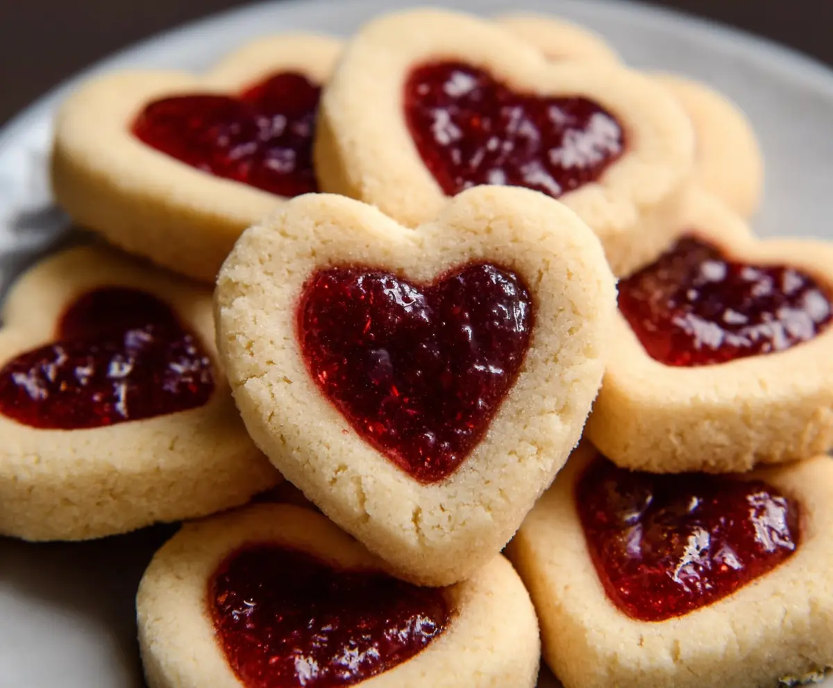 Easy Heart Jam Cookies Recipe