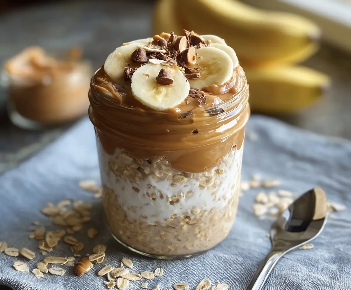 High-Protein Peanut Butter Overnight Oats