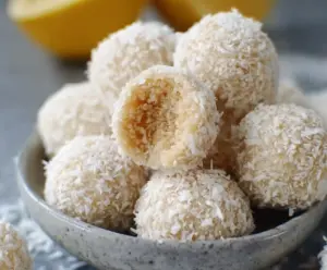 Lemon Coconut Protein Balls