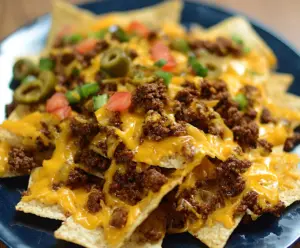 Loaded Nachos with Ground Beef