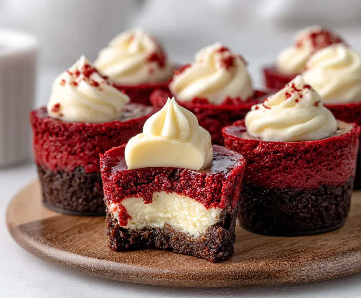 Mini Red Velvet Cheesecake Bites