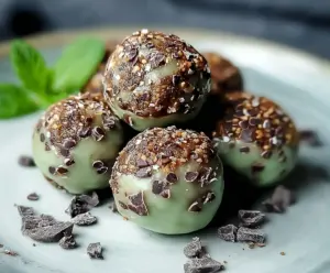 Mint Chocolate Chip Protein Balls