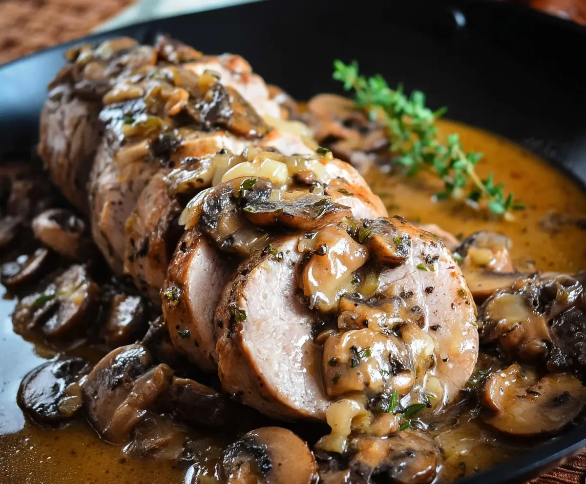 Easy Mushroom Pork Tenderloin Recipe