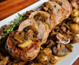 Mushroom Pork Tenderloin