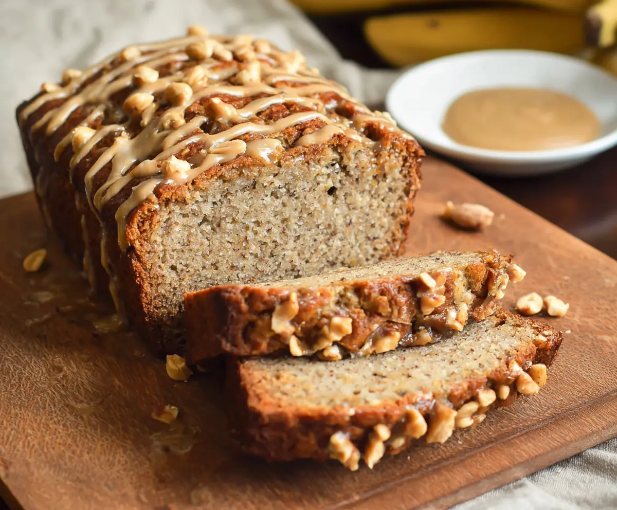 Easy Peanut Butter Banana Bread