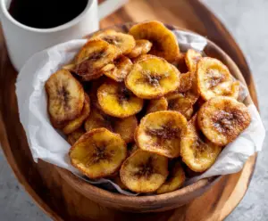 Quick Air Fryer Cinnamon Banana Chips