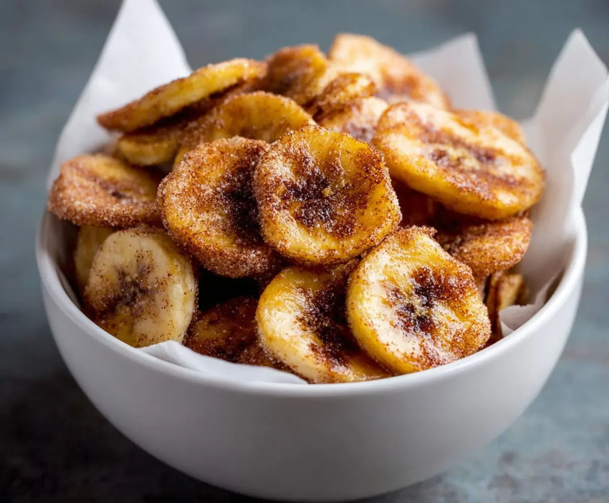 Air Fryer Cinnamon Banana Chips
