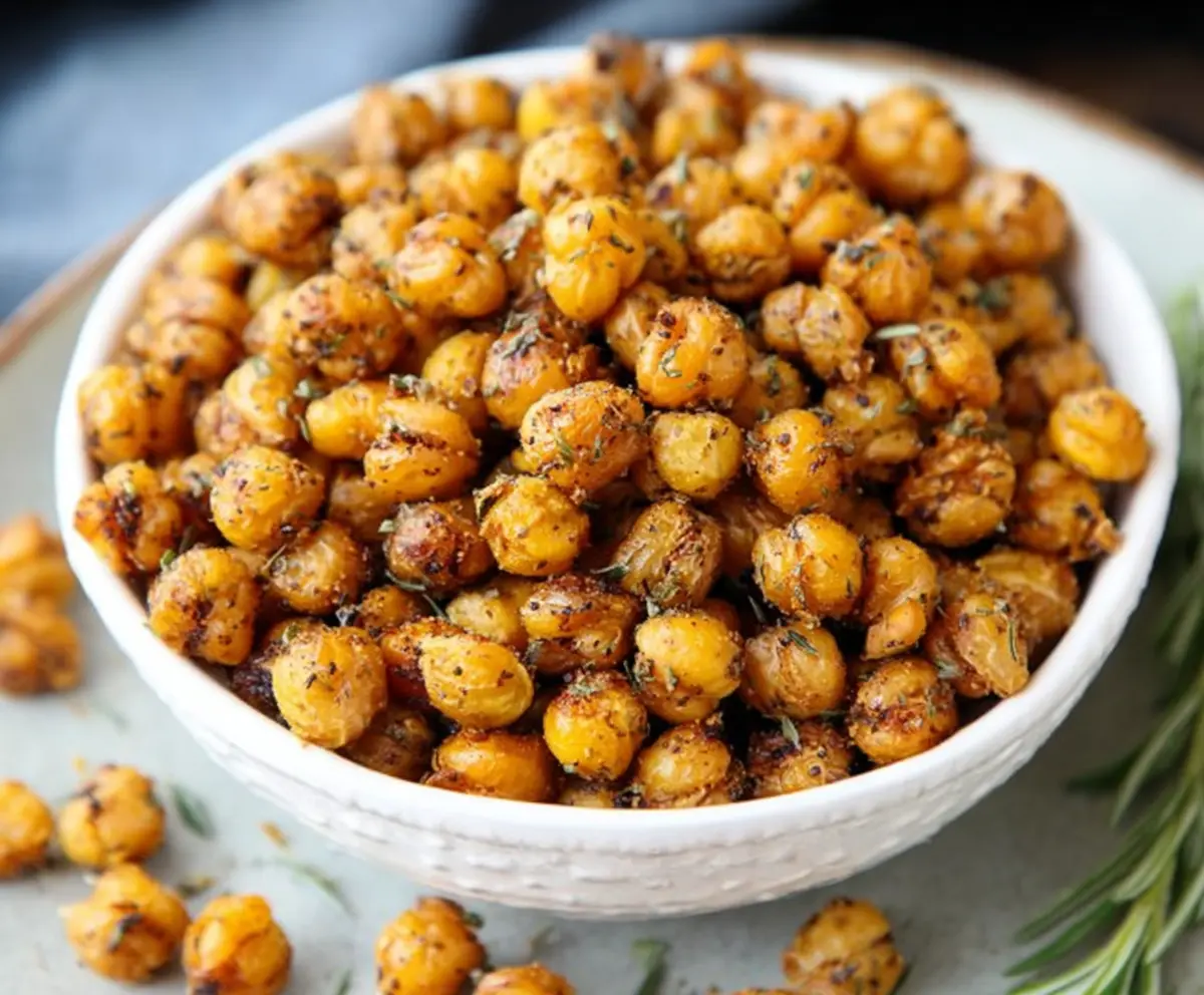 Crispy Ranch Roasted Chickpeas Snack