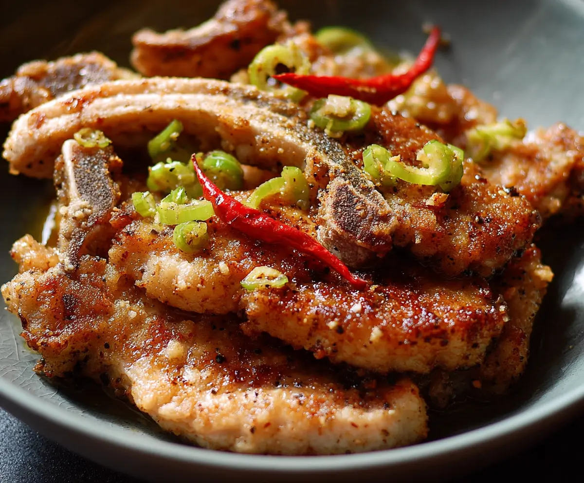 Easy Salt and Pepper Pork Chops