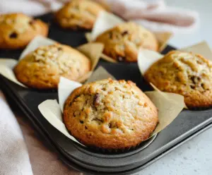 Sourdough Discard Banana Muffins