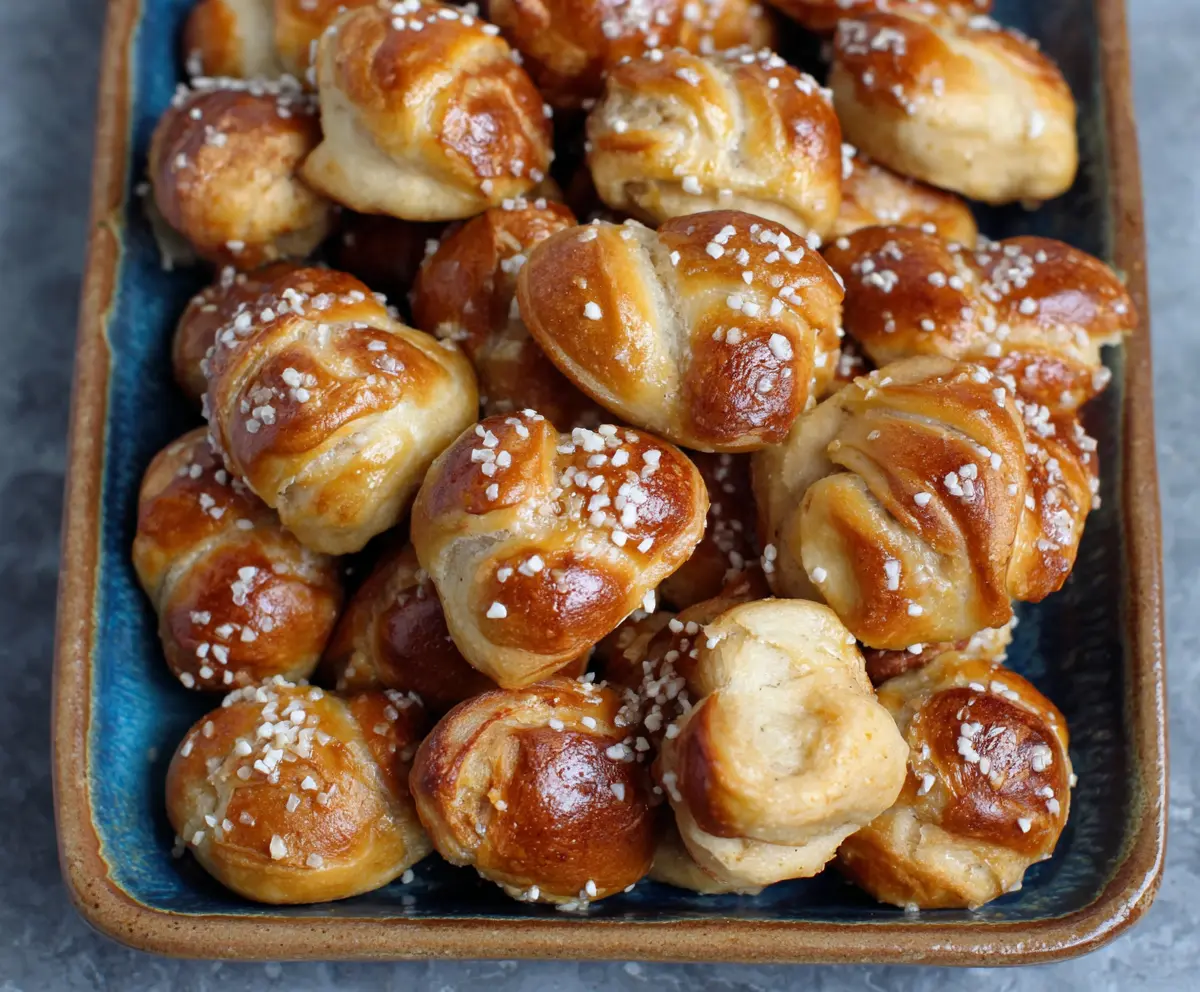 Soft Pretzel Bites from Sourdough Discard