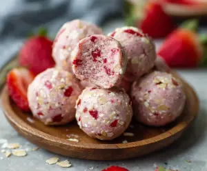 Strawberry Cheesecake Protein Balls
