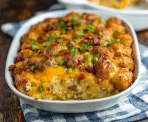 Tater Tot Sausage Breakfast Casserole