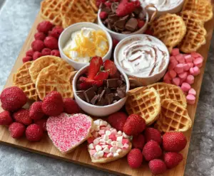 Valentine’s Day Waffle Board