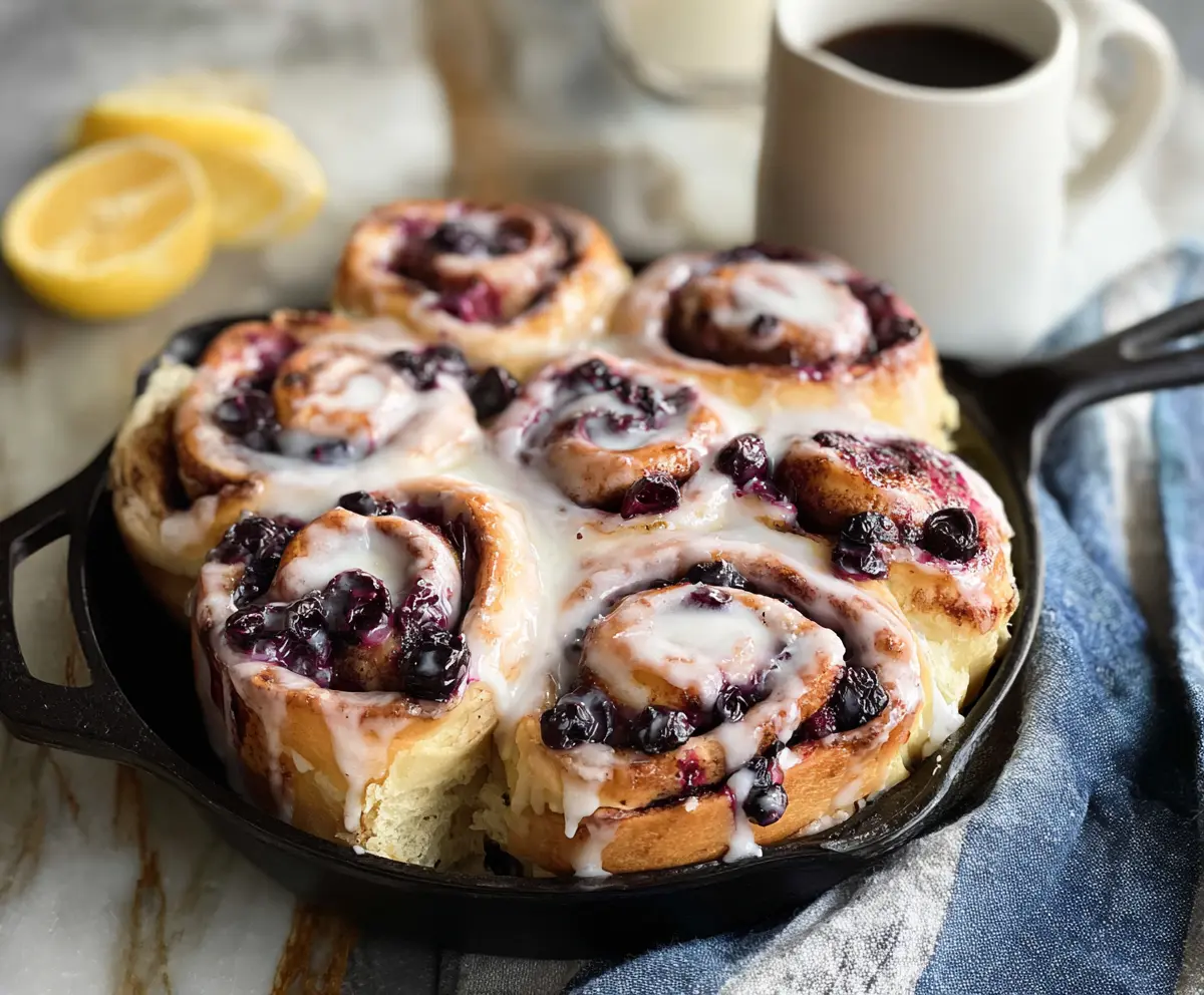 Easy Blueberry Lemon Sweet Rolls