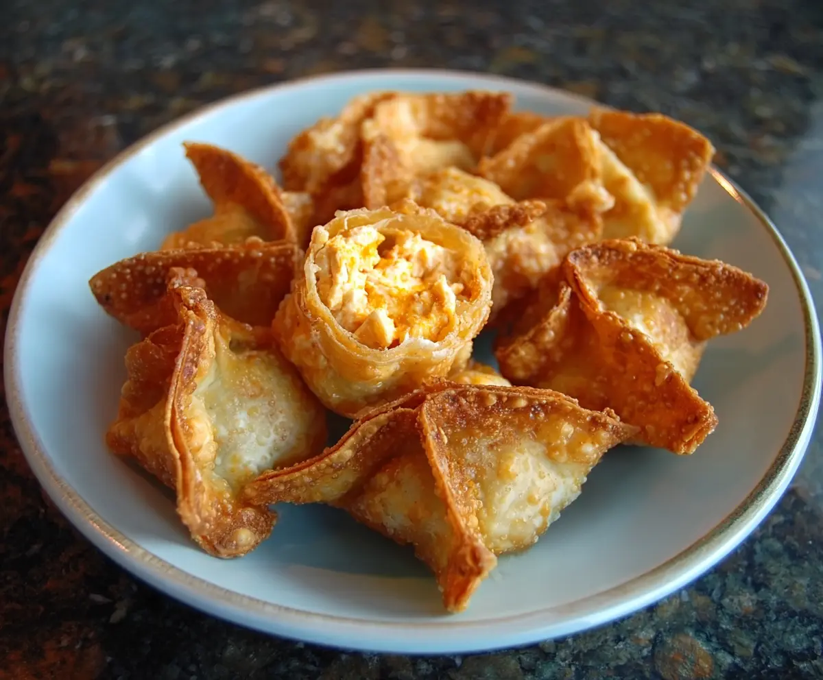Crispy Buffalo Chicken Rangoons Recipe