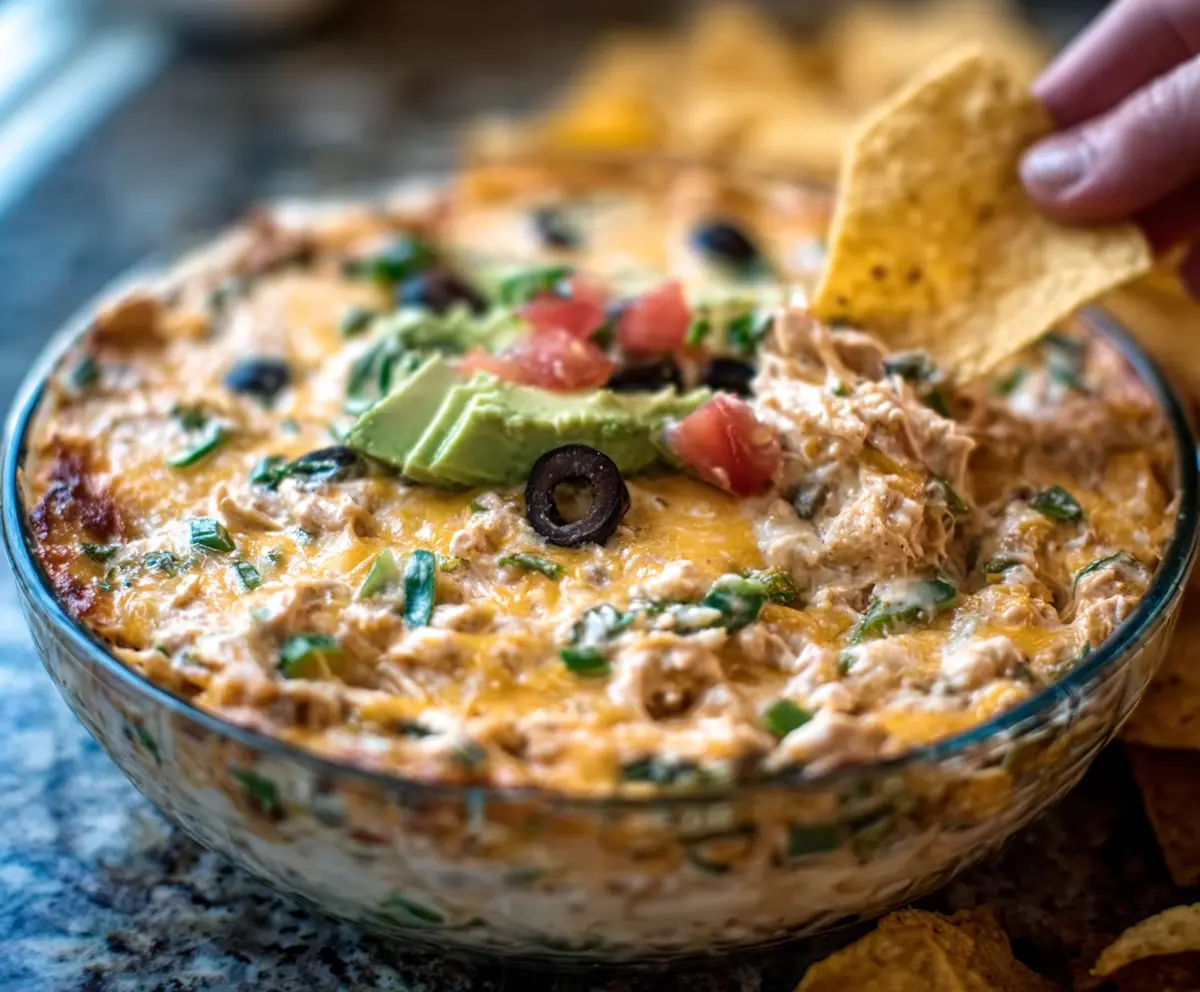 Easy Chicken Taco Dip Recipe