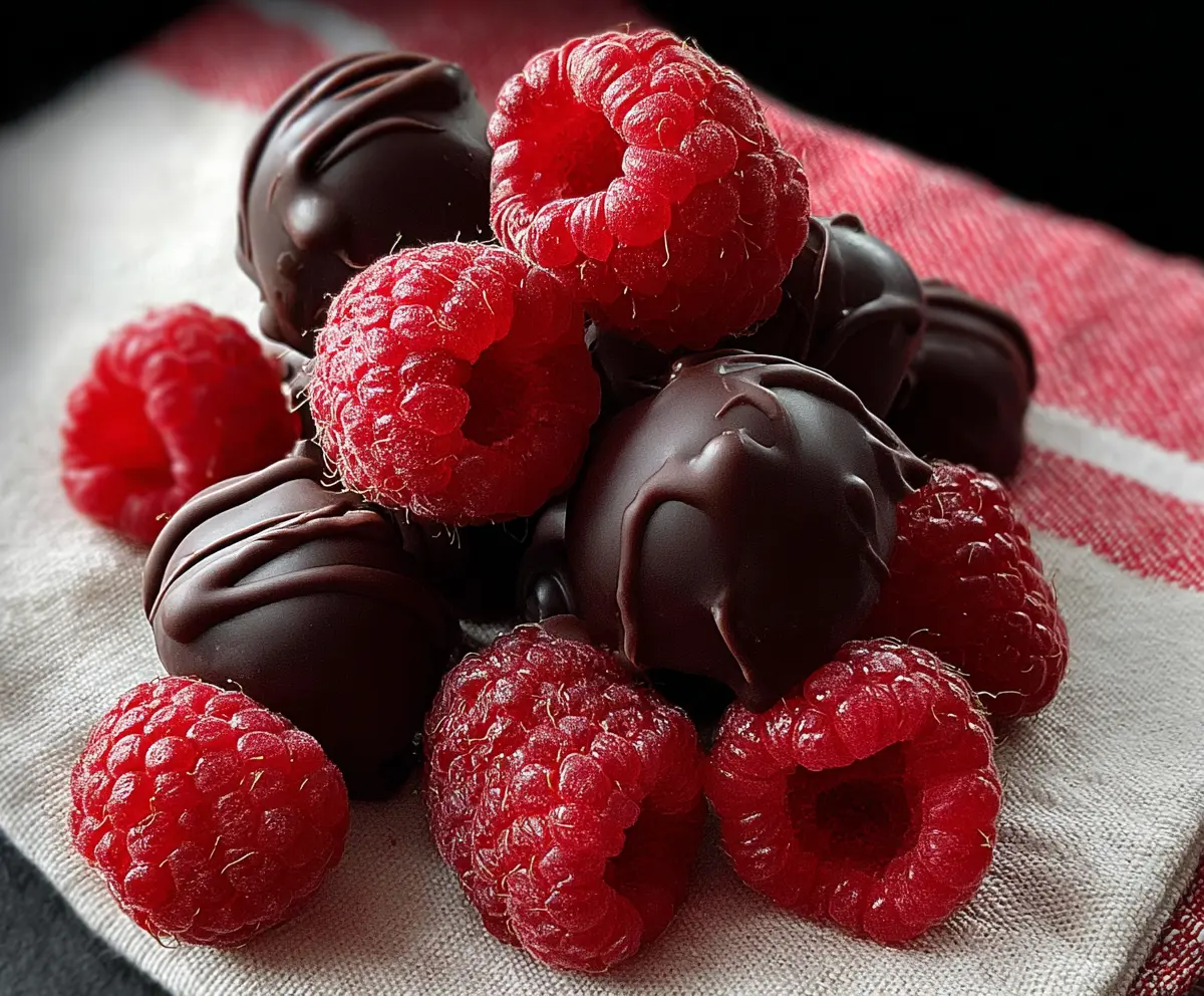 Easy Chocolate Covered Raspberries