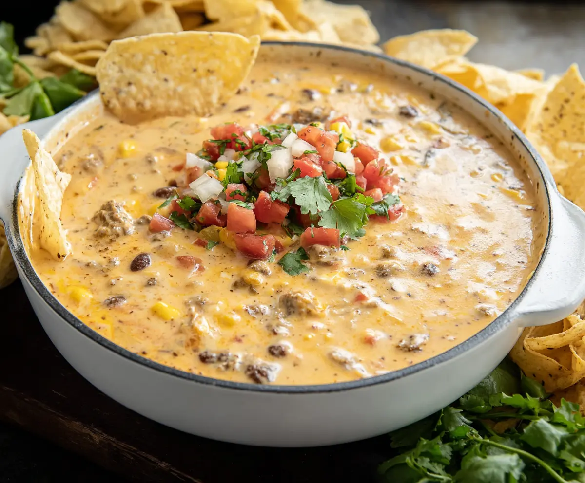 Easy Cowboy Queso Dip