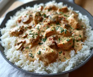 Creamy Smothered Chicken and Rice