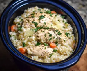 Crock Pot Chicken and Rice