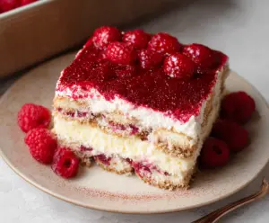 Fresh Raspberry Tiramisu