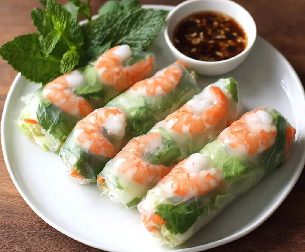 Fresh Vietnamese Shrimp Spring Rolls