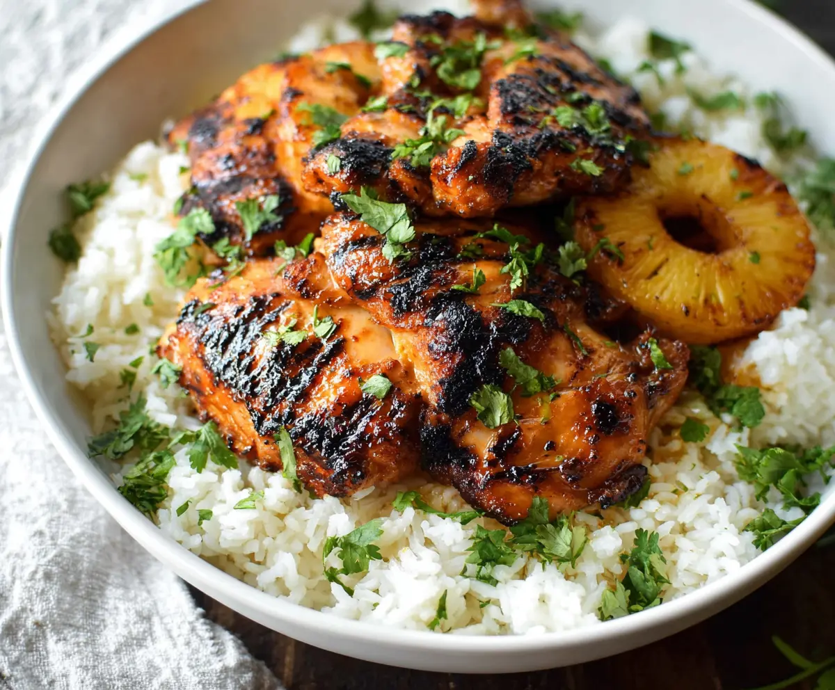 Easy Hawaiian Chicken with Coconut Rice