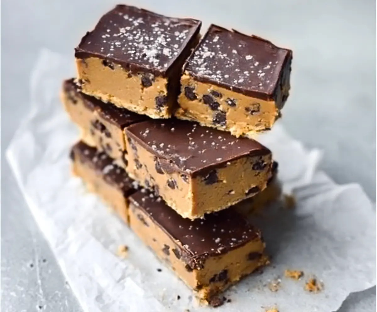 Healthy No Bake Cookie Dough Bars