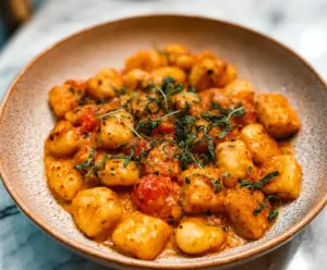 Marry Me Crispy Tofu with Gnocchi