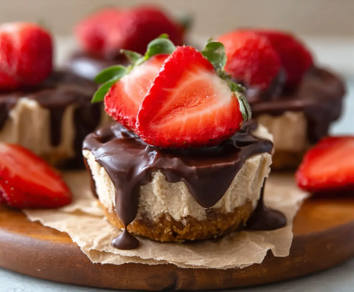No-Bake Chocolate Strawberry Cheesecake Cups