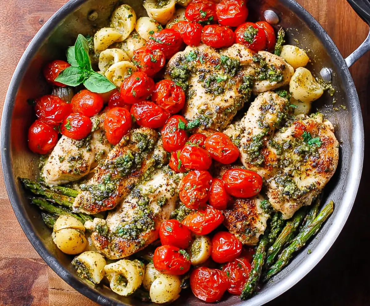 Easy One-Pan Pesto Chicken