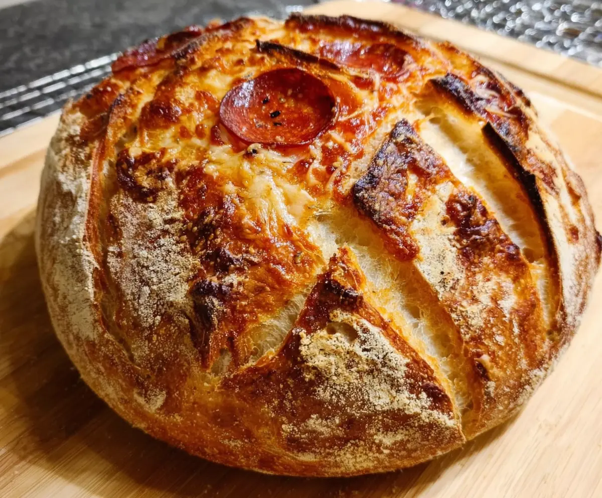 Easy Pepperoni Pizza Sourdough Recipe