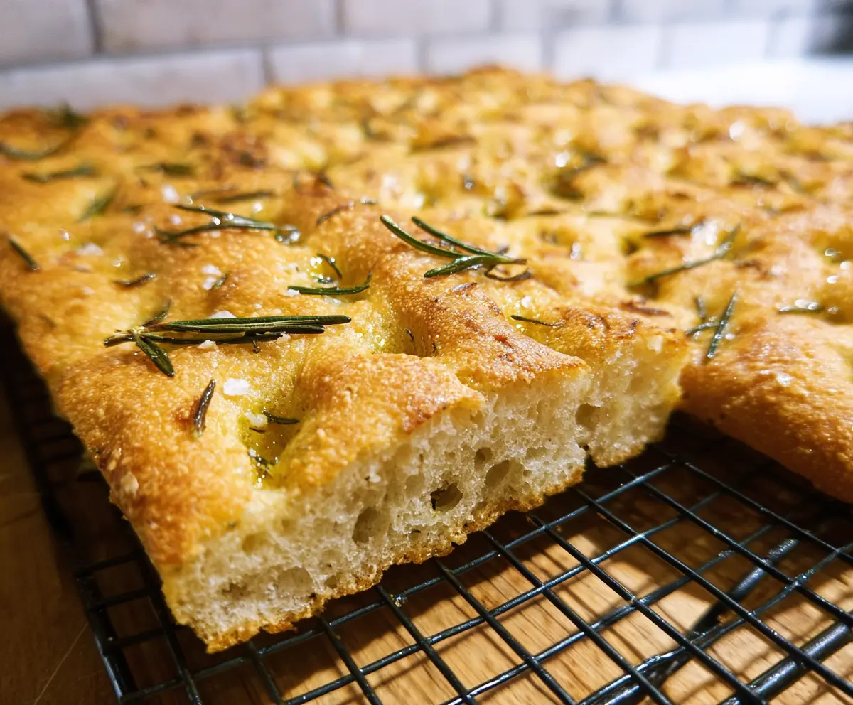 Easy Sourdough Focaccia with Rosemary