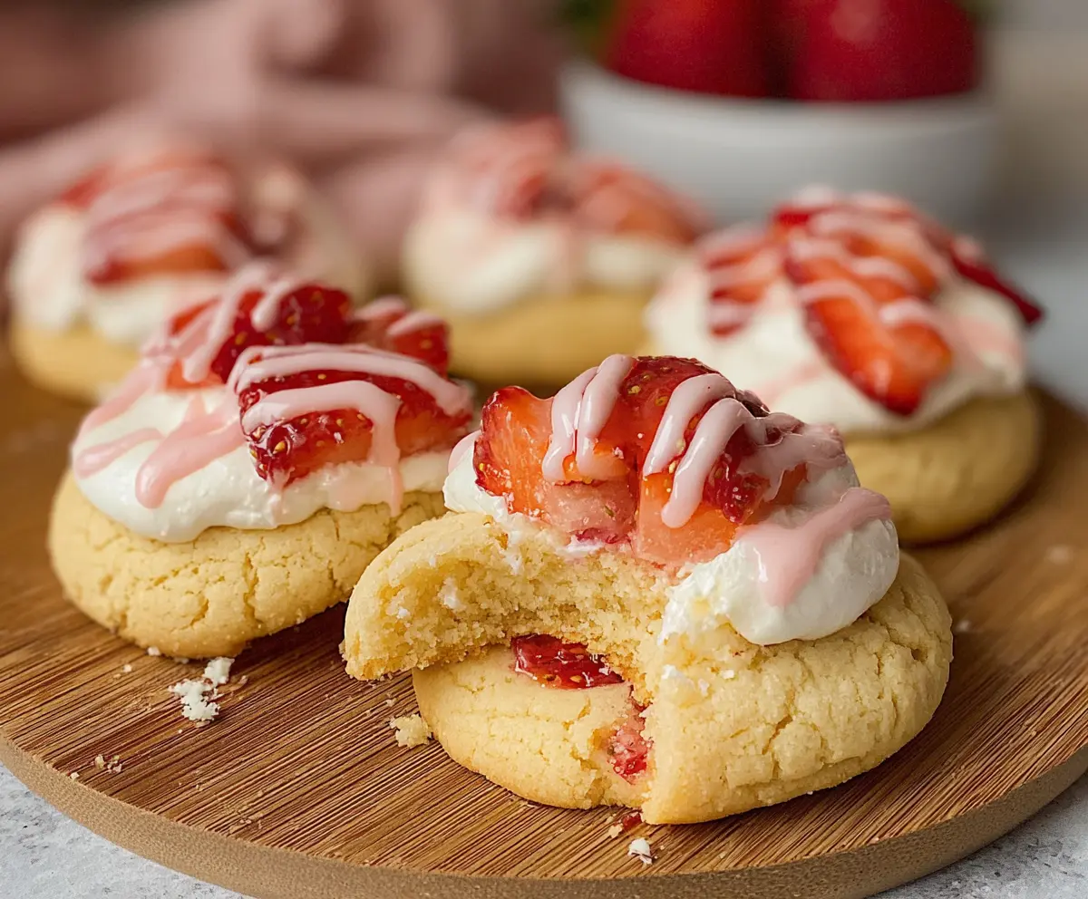 Easy Strawberry Shortcake Cookies