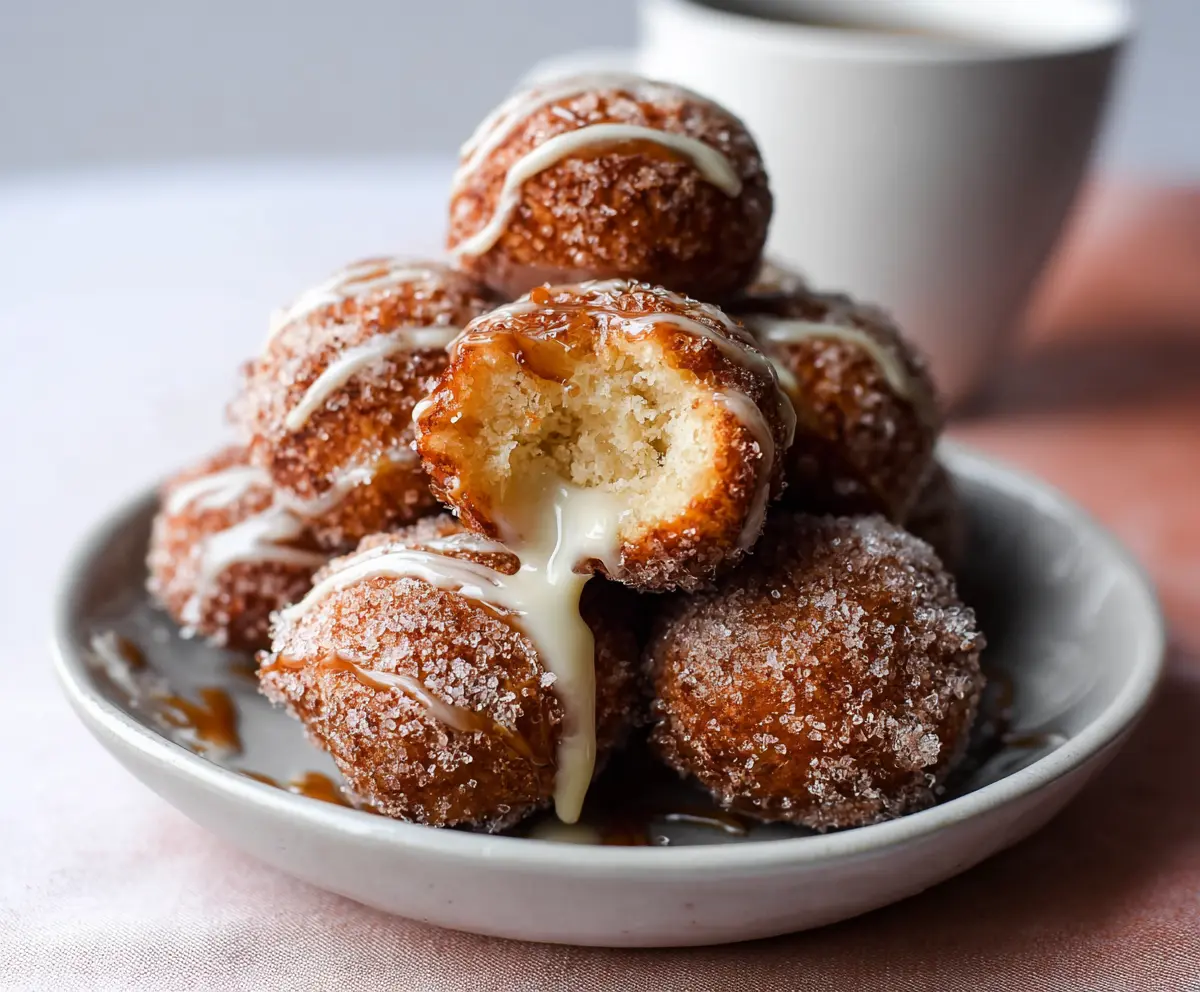 Delicious tofu donut balls, crispy and golden brown served as a vegetarian snack