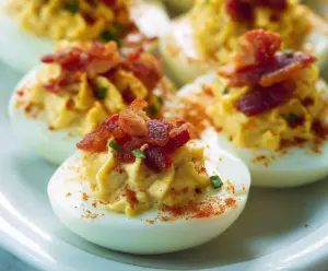 Bacon Ranch Deviled Eggs