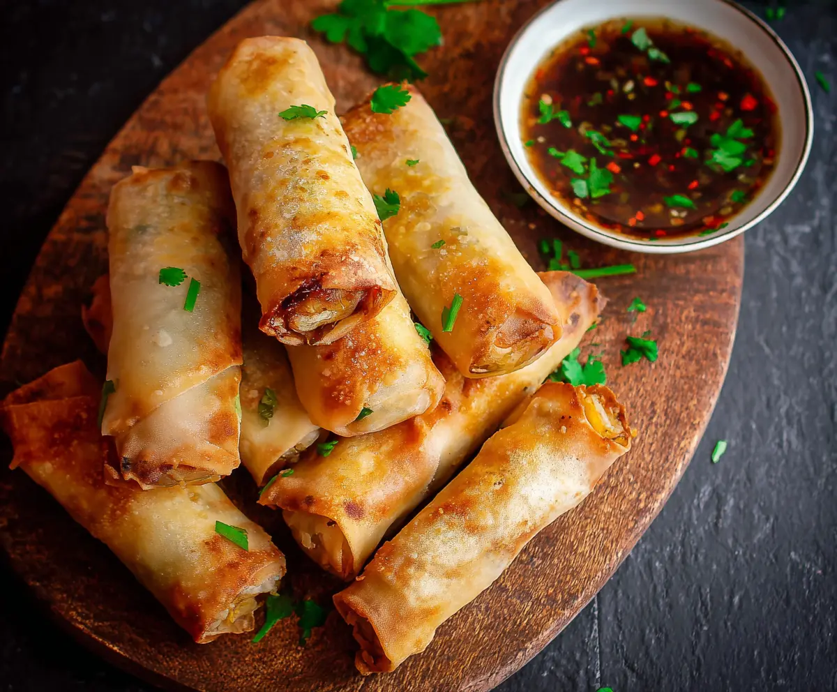 Easy Crispy Baked Veggie Spring Rolls
