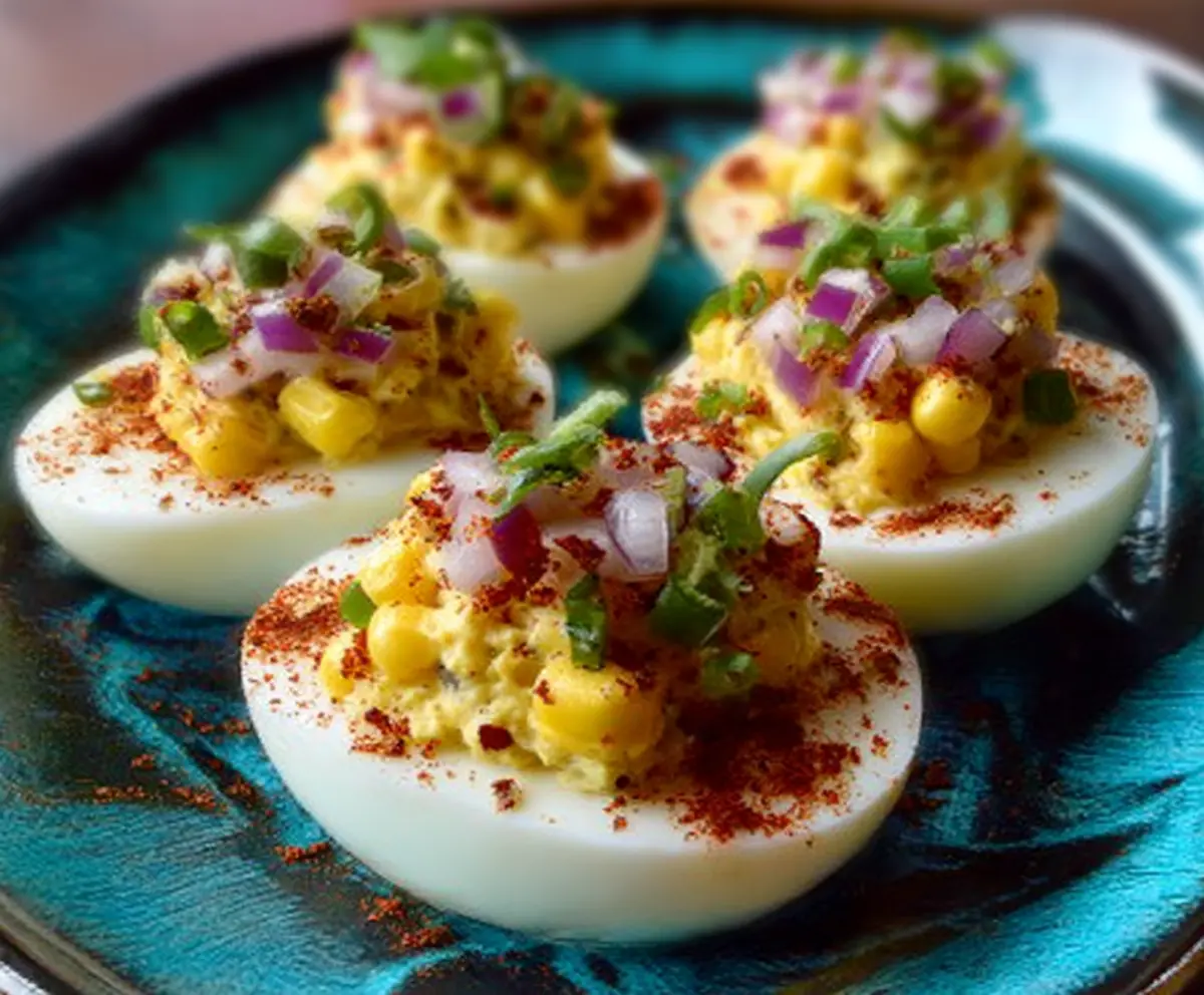 Elote Deviled Eggs Fiesta Recipe