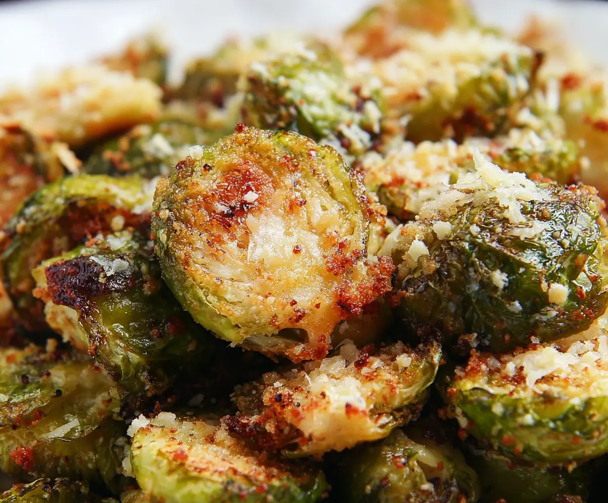 Easy Garlic Parmesan Brussels Sprouts