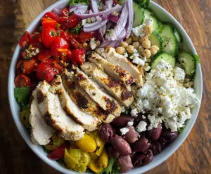 Greek Chicken Salad Bowls