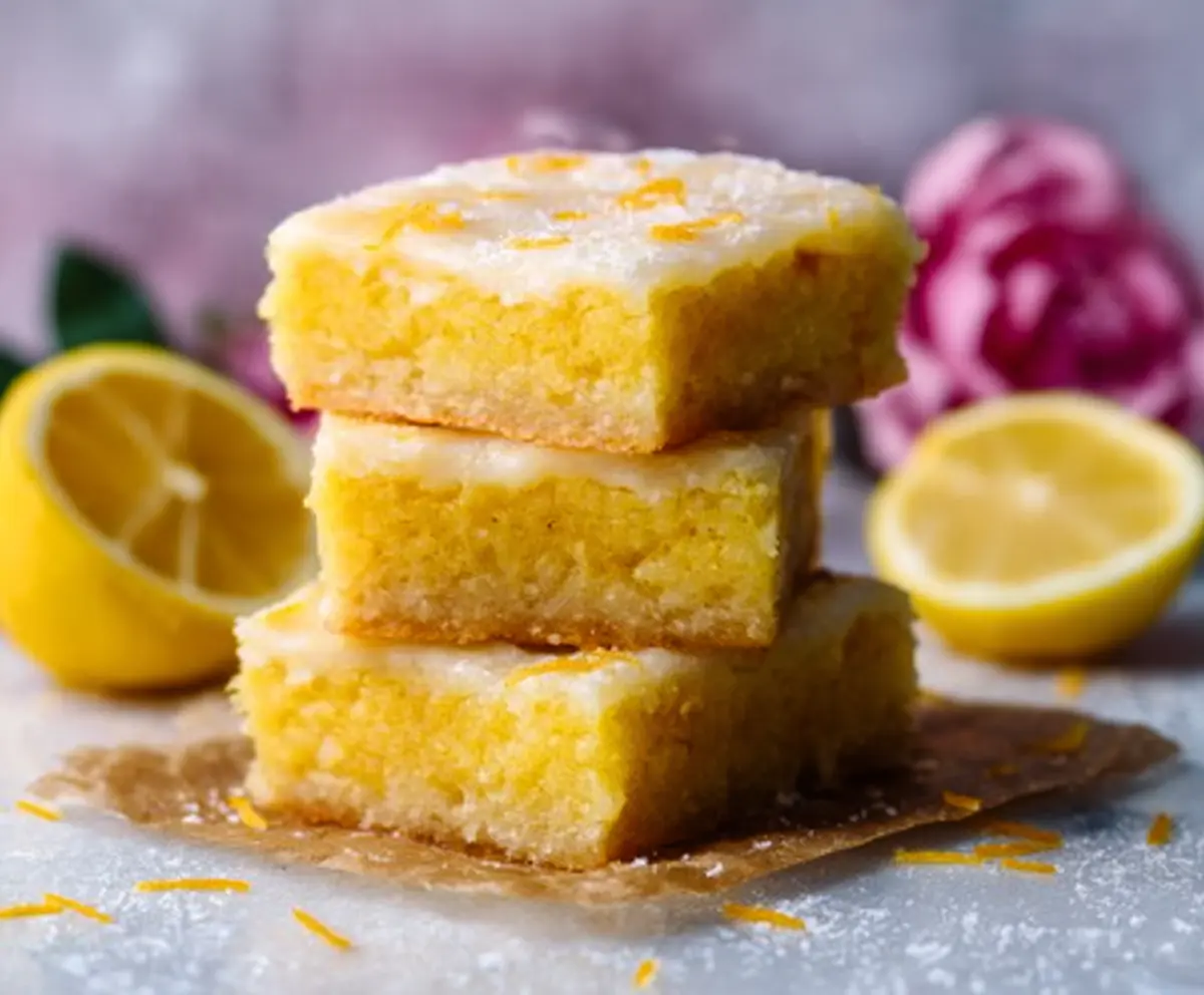 Zesty Lemon Brownies Recipe