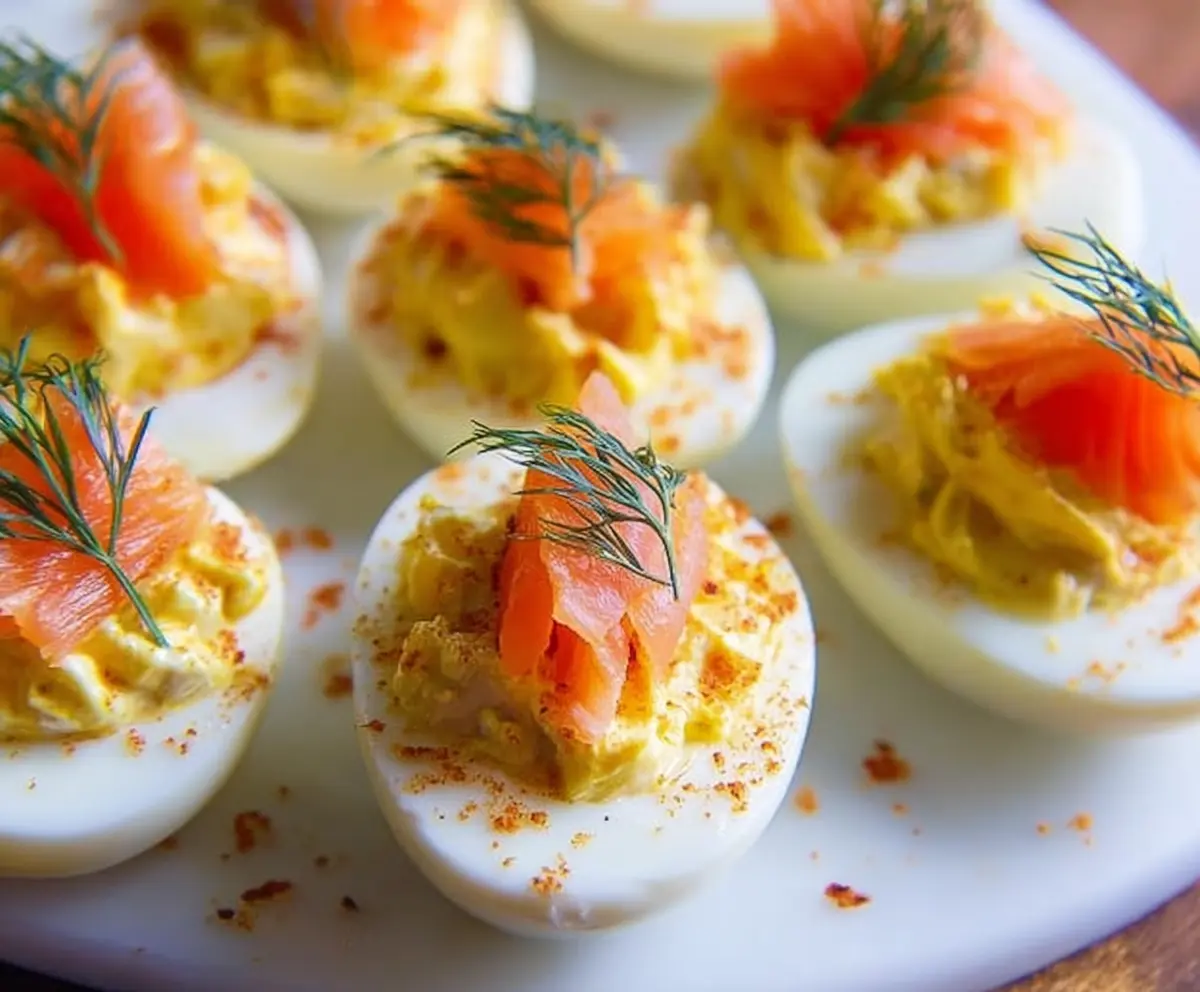 Smoked Salmon Deviled Eggs Recipe