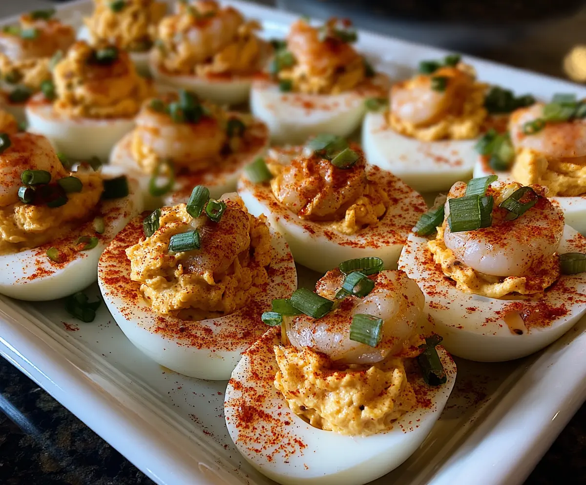 Spicy Crawfish Deviled Eggs Recipe