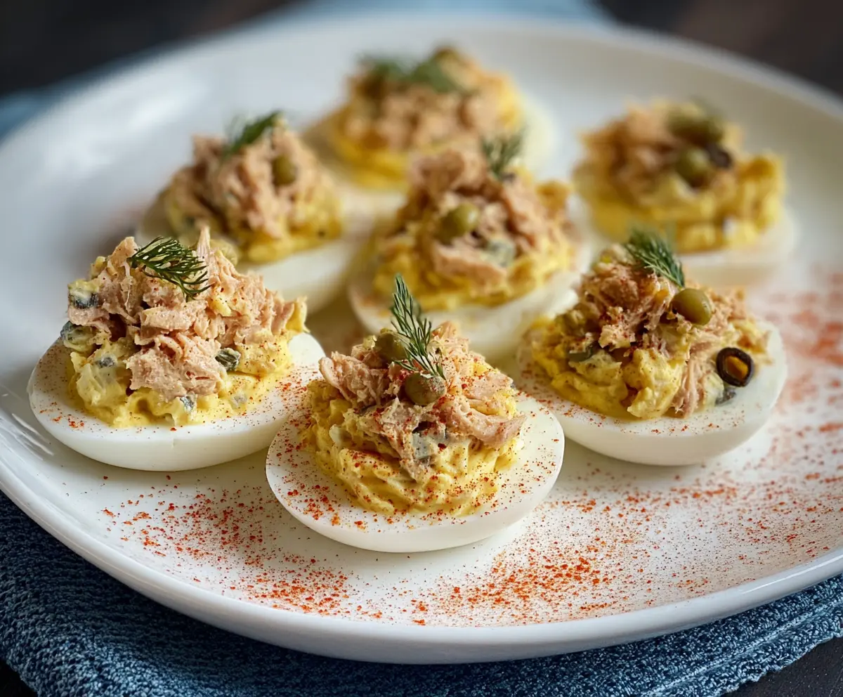 Easy Tuna Deviled Eggs Recipe