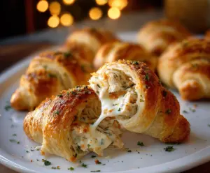 Chicken Alfredo Stuffed Crescents