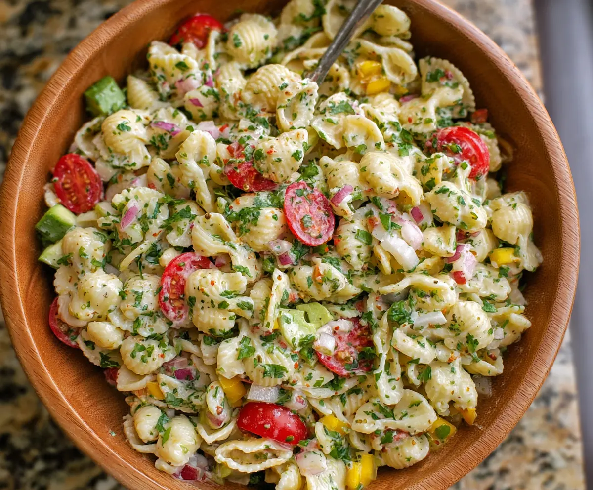 Easy Cilantro Lime Pasta Salad