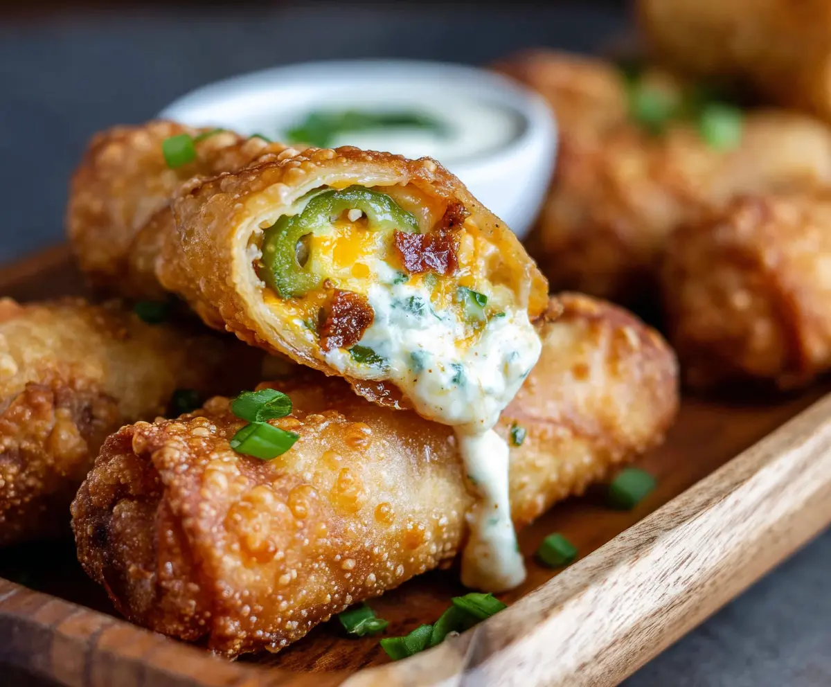 Easy Mini Jalapeno Popper Egg Rolls
