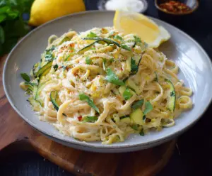 Lemon Ricotta Pasta with Zucchini Ribbons